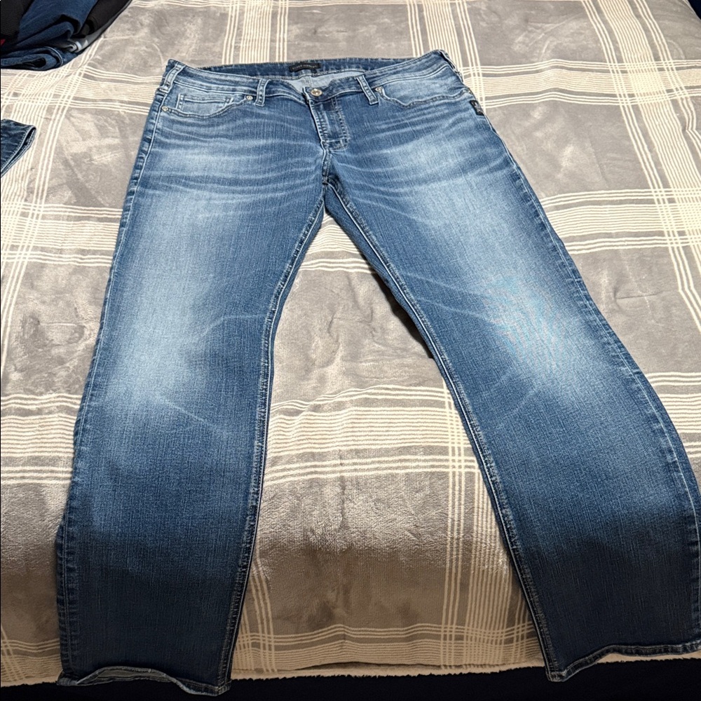 Silver Jeans Relaxed Fit Light Blue Denim